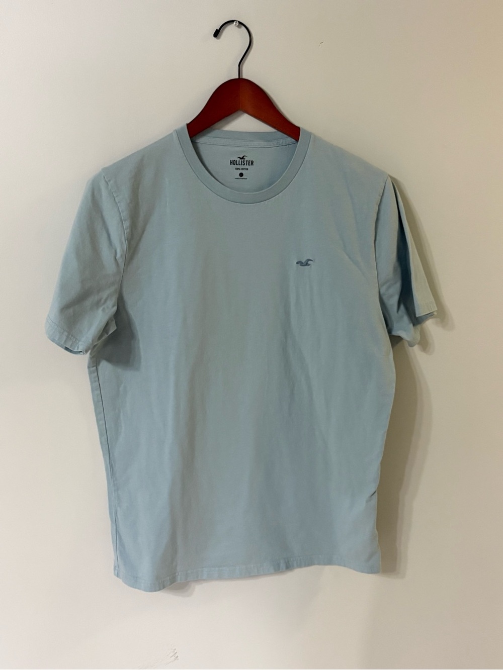 Hollister Light Blue Short Sleeve Crew Tee